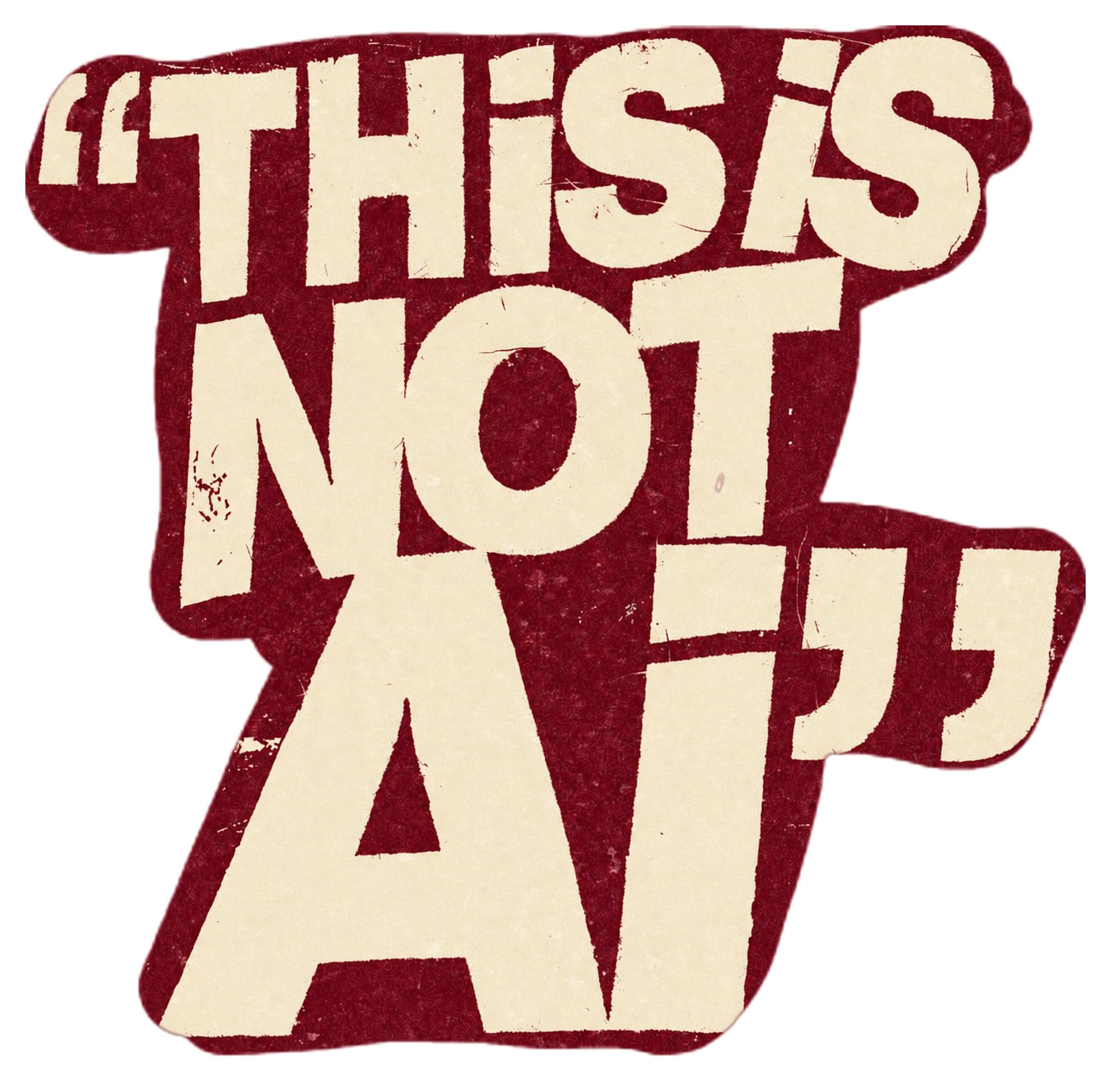 THIS IS NOT AI artwork